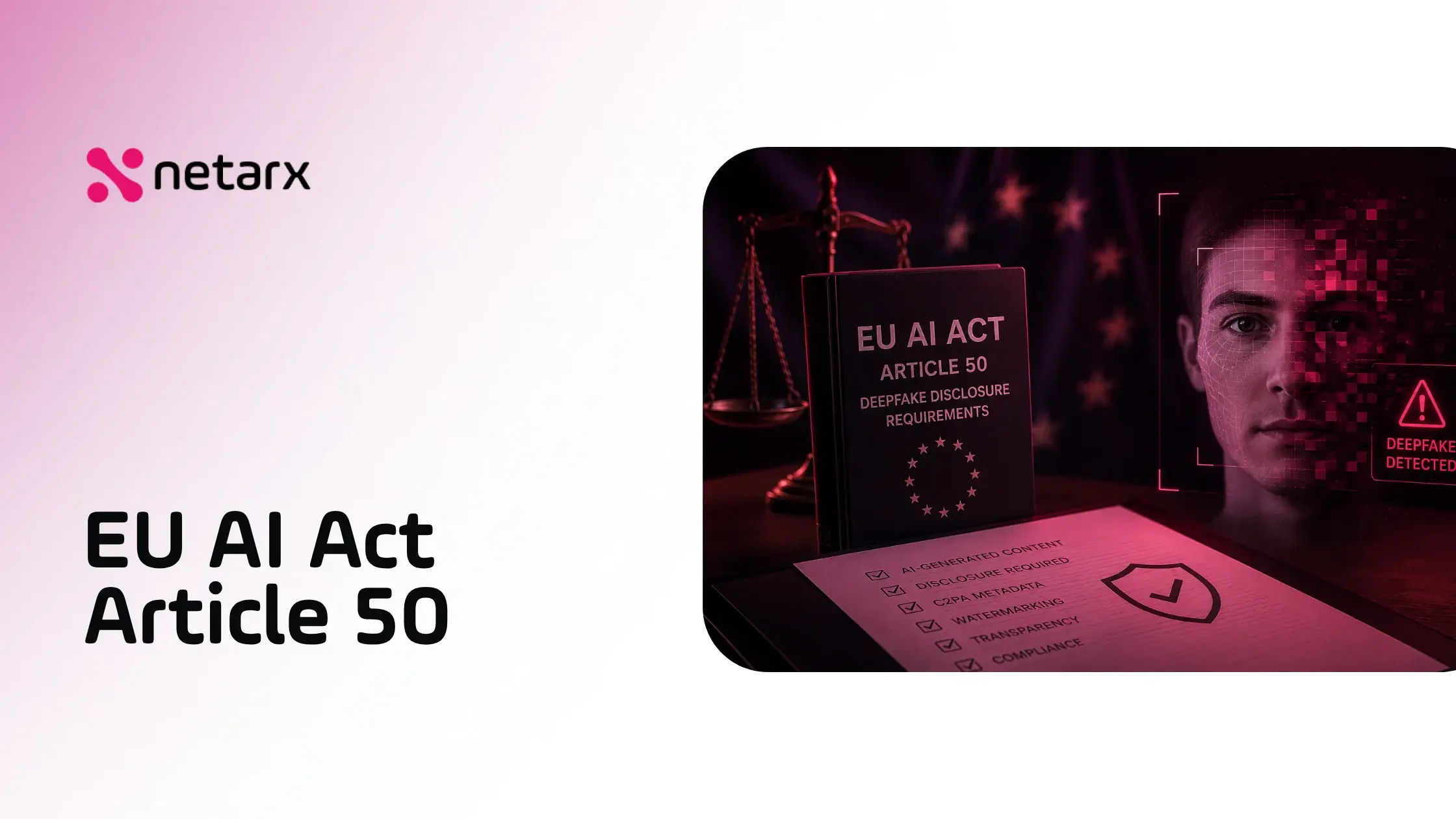 EU AI Act Article 50 deepfake disclosure and transparency requirements